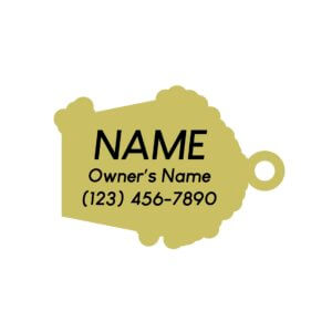 Popcorn dog id tag back