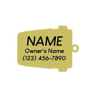 But First Walkies Coffee Dog ID back