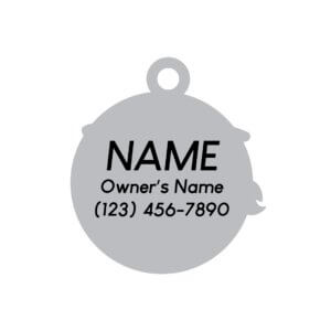 Space Cadet Dog ID tag back