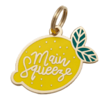 'Main Squeeze' Lemon Dog ID Tag