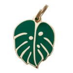 Monstera Plant Cool Dog ID Tag