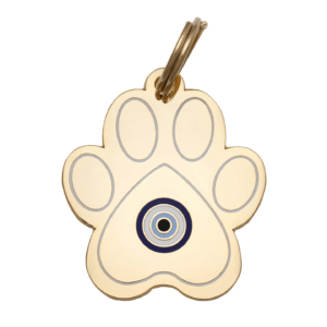 evil eye dog ID tag paw main