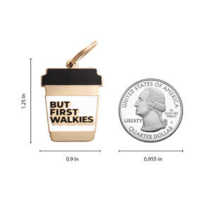 But First Walkies Coffee Dog ID size