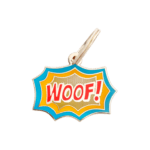 Woof! Superhero Dog ID Tag