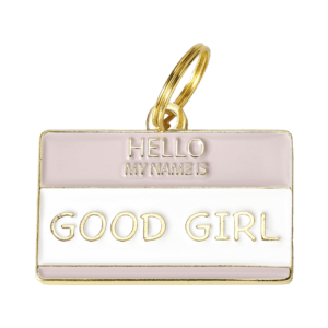 Good Girl dog id tag