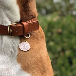 rose dog id tag