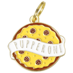 'Pupperoni' Pizza Dog ID Tag