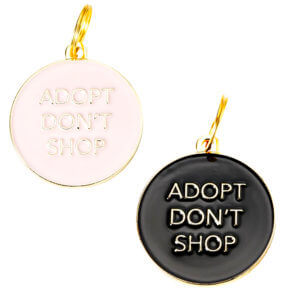 adopt dont't shop dog tag id