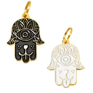 hamsa dog tag id