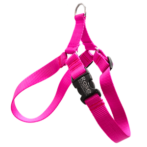 nylon easy on dog harness raspberry menu