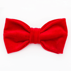 scarlet red bow tie menu image