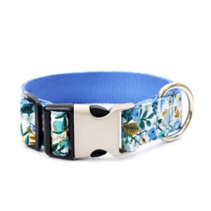 1.5 petite rose rifle paper co print blue large dog