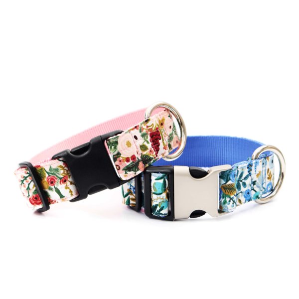 1.5 petite rose rifle paper co print blue large dog pink