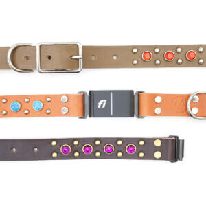 fi compatible studded leather belt buckle collars (durango kid)