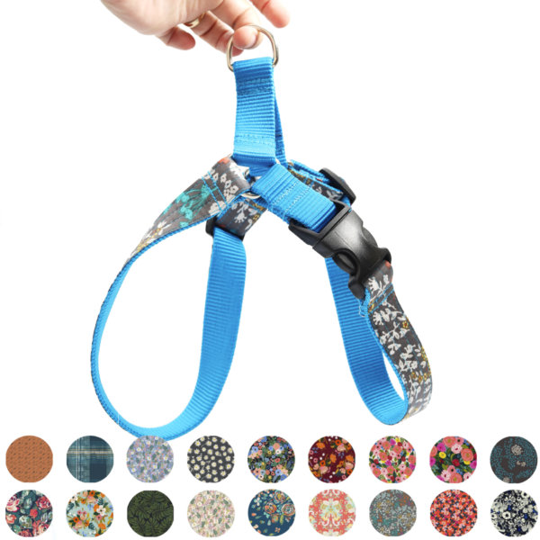 patterned voile cotton dog harness voile easy on