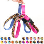 Easy On Velvet Leopard Dog Harness