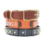 1.5" Studded Leather Fi Compatible Belt Buckle Dog Collar — Durango Kid