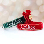 Holiday Jubilee Velvet Hand Embroidered Dog Collar