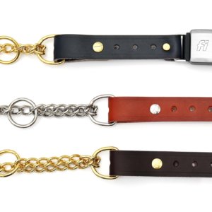 leather fi collar chain martingale
