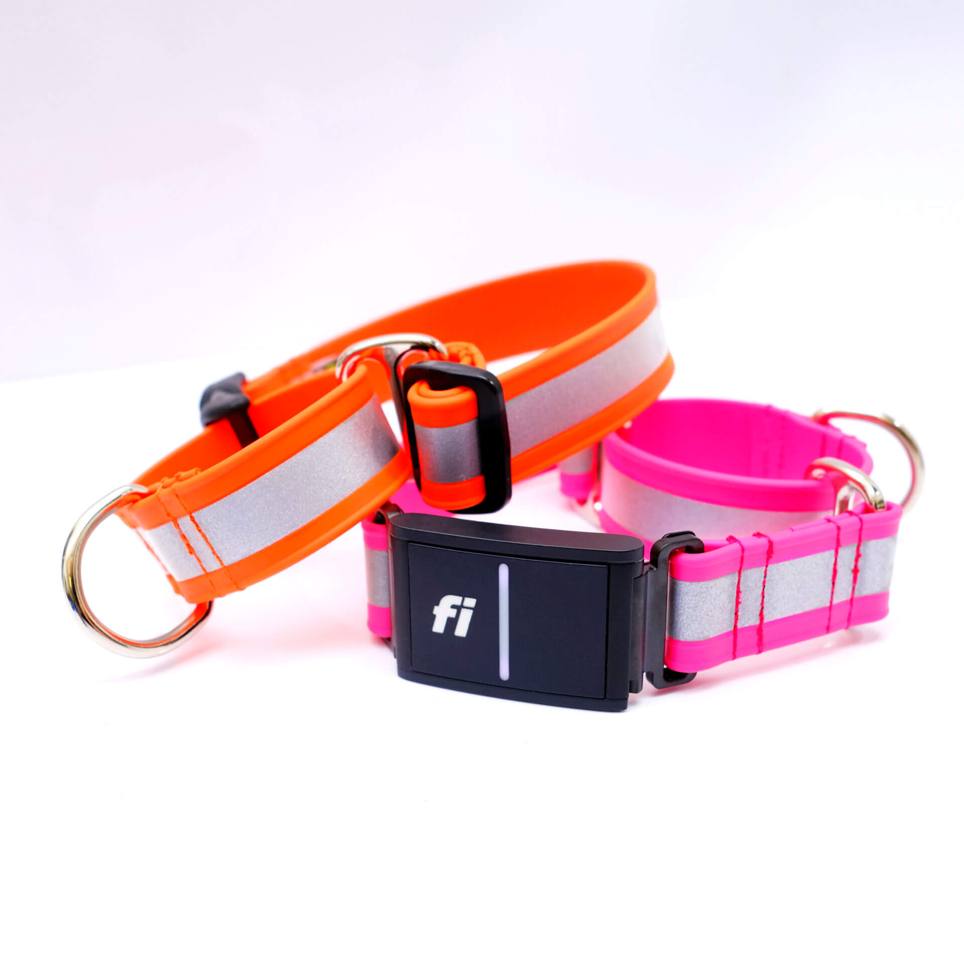 Fi Compatible Reflective Lightweight Biothane Waterproof Martingale Dog  Collar