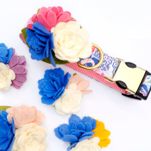 lana dog collar flower corsage