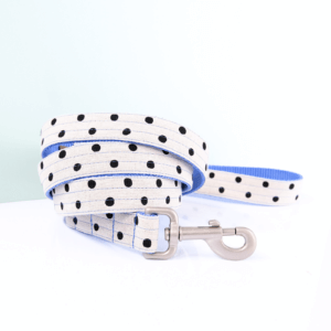 Dottie canvas leash polka dot