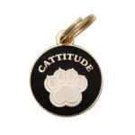 Cattitude Cute Cat ID Tag