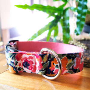 floral collar for big dogs maizie flannel