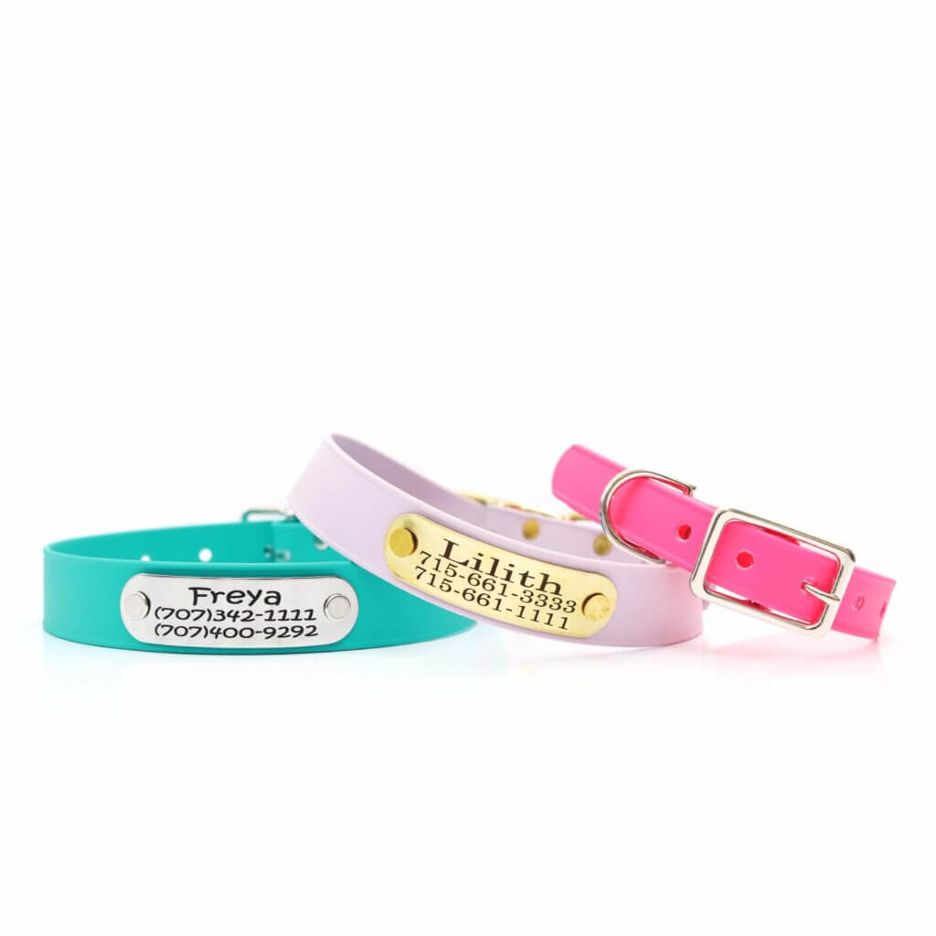 lightweight biothane dog collar belt buckles 2