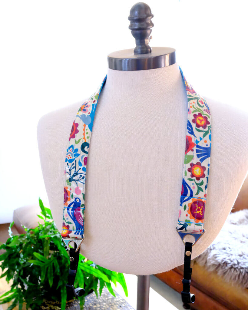 Designer Laminated Cotton Camera Strap