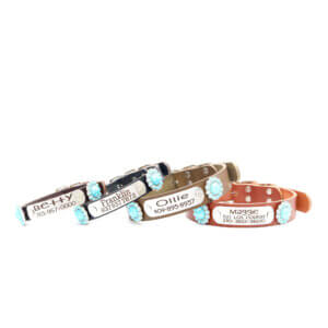 leather belt buckle w beaded concho