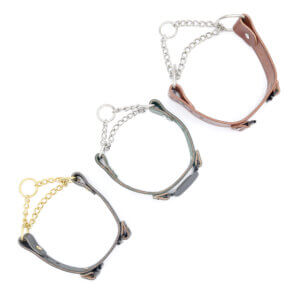 leather fi martingale w tabs