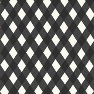 North Black and White Plaid Laminated Cotton