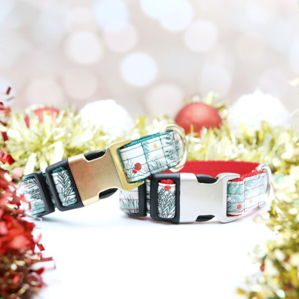 christmas tree dog collar