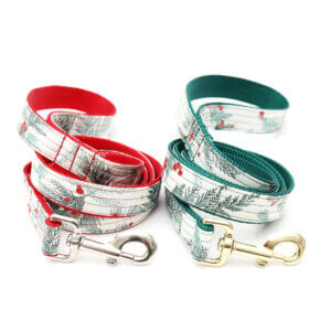 holiday dog leashes laminated