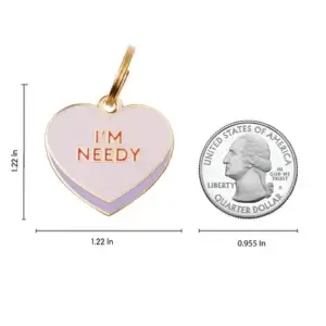 size I'm needy dog id tag