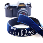 Hand Embroidered Velvet DSLR or Mirrorless Camera Strap