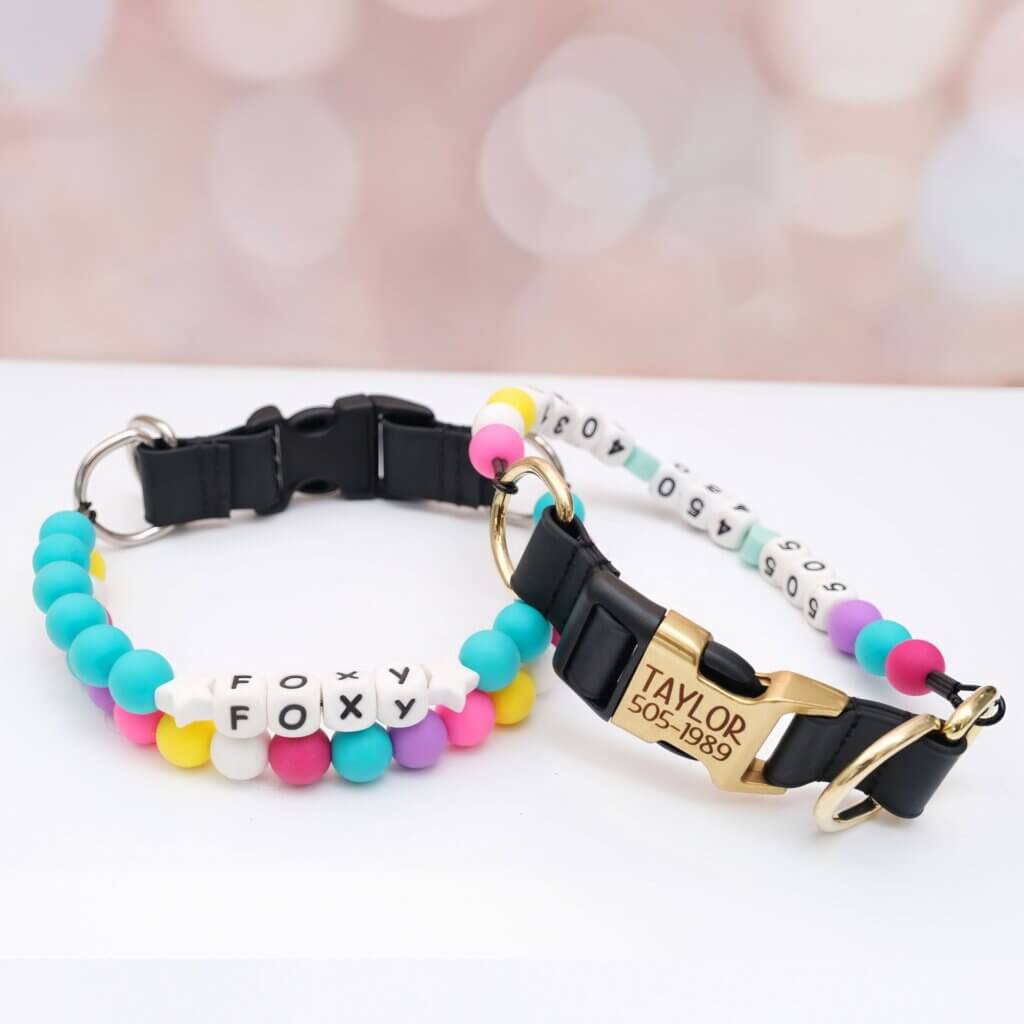 swiftie dog collar beaded friendship collar for special dog