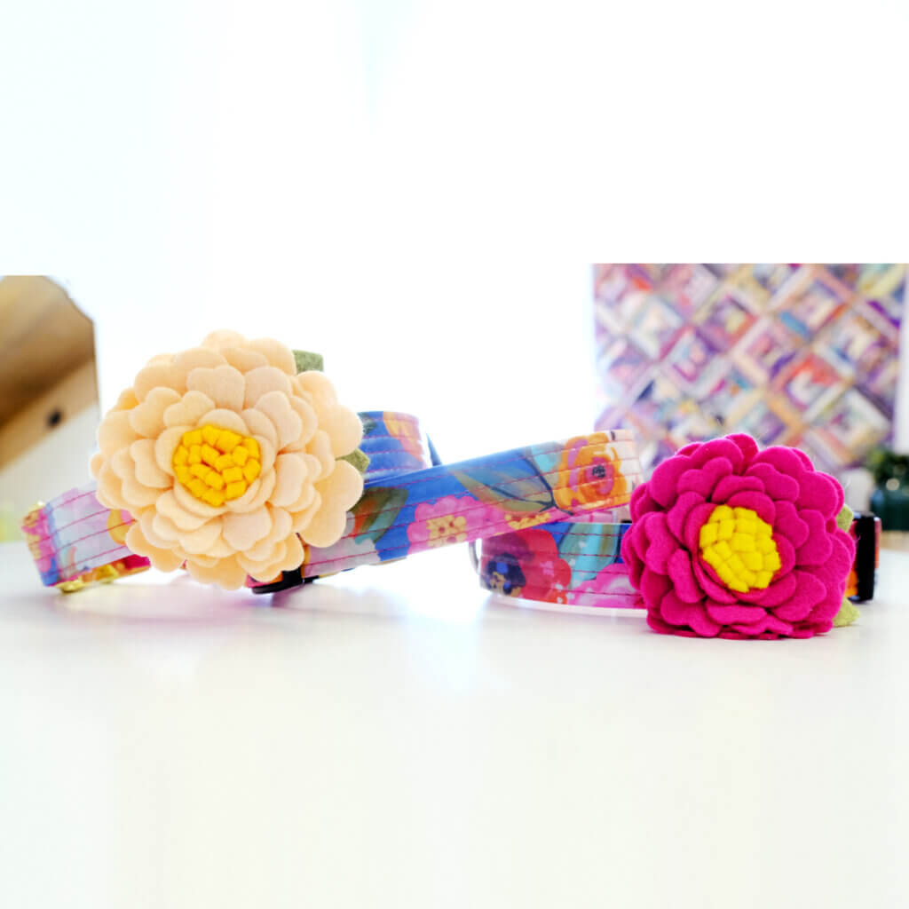 floral dog collar amelia