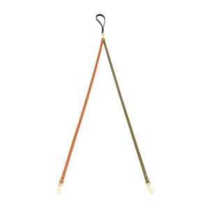 waterproof biothane double leash