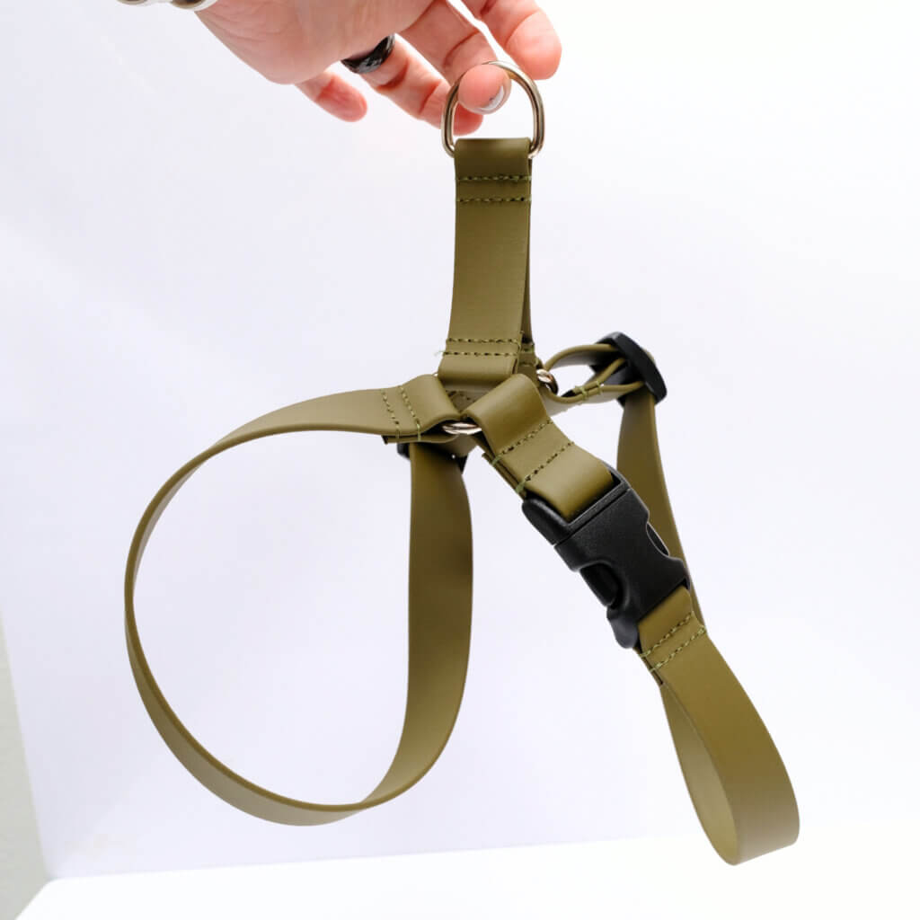 Olive Easy On Midweight Waterproof Harness