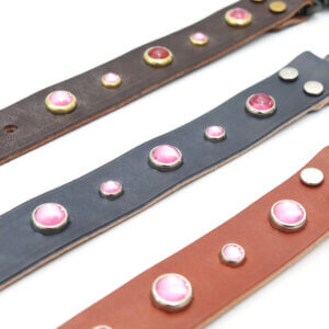 dolly leather fi compatible studded belt buckle collars