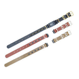 johnny leather fi compatible studded belt buckle collars