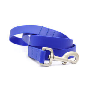 sewn midweight leash cobalt biothane