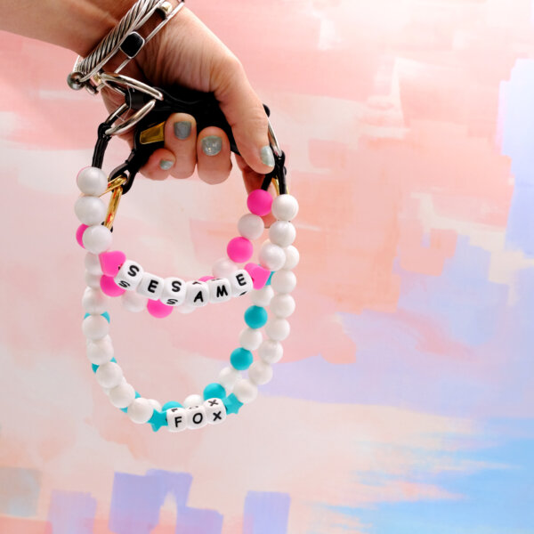 pearl dog collar with name