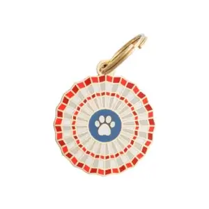 Americana Dog ID Tag Two Tails