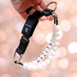 Fi Compatible Classic Pearl Beaded Dog Collar