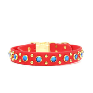 fourth of july studded collar