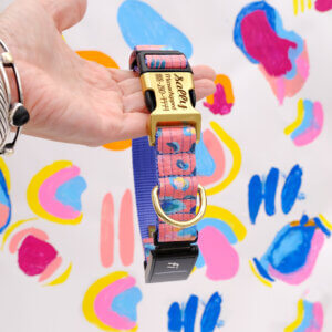 fi dog collar with engraved buckle leopard savannah