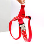 Easy On Laminated Cotton Dog Harness - Minnie Polka Dot